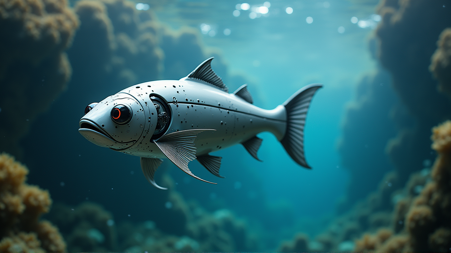 高速ロボット魚とともに未来に潜る