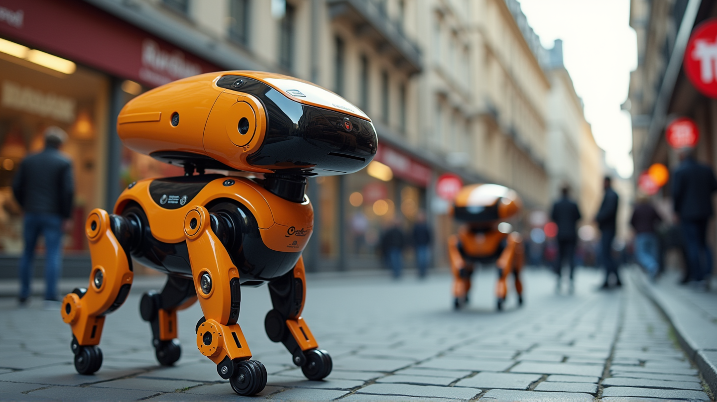 未来の四足の配達員：AIロボット犬がチューリッヒの街を席巻