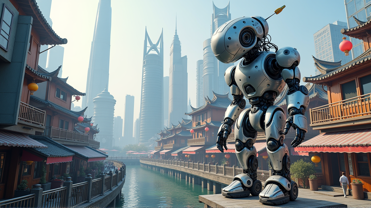 ロボットタウンのエキサイティングなショーケース:上海インクルージョンカンファレンスで100台以上のロボット