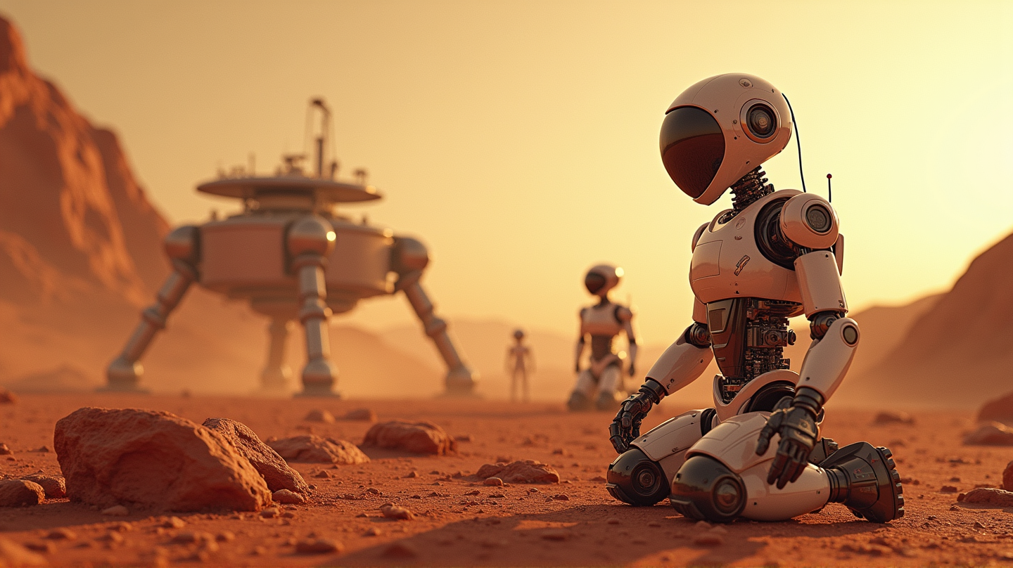 イーロン・マスクのビジョン: テスラのオプティマスロボットによる火星初のコロニー