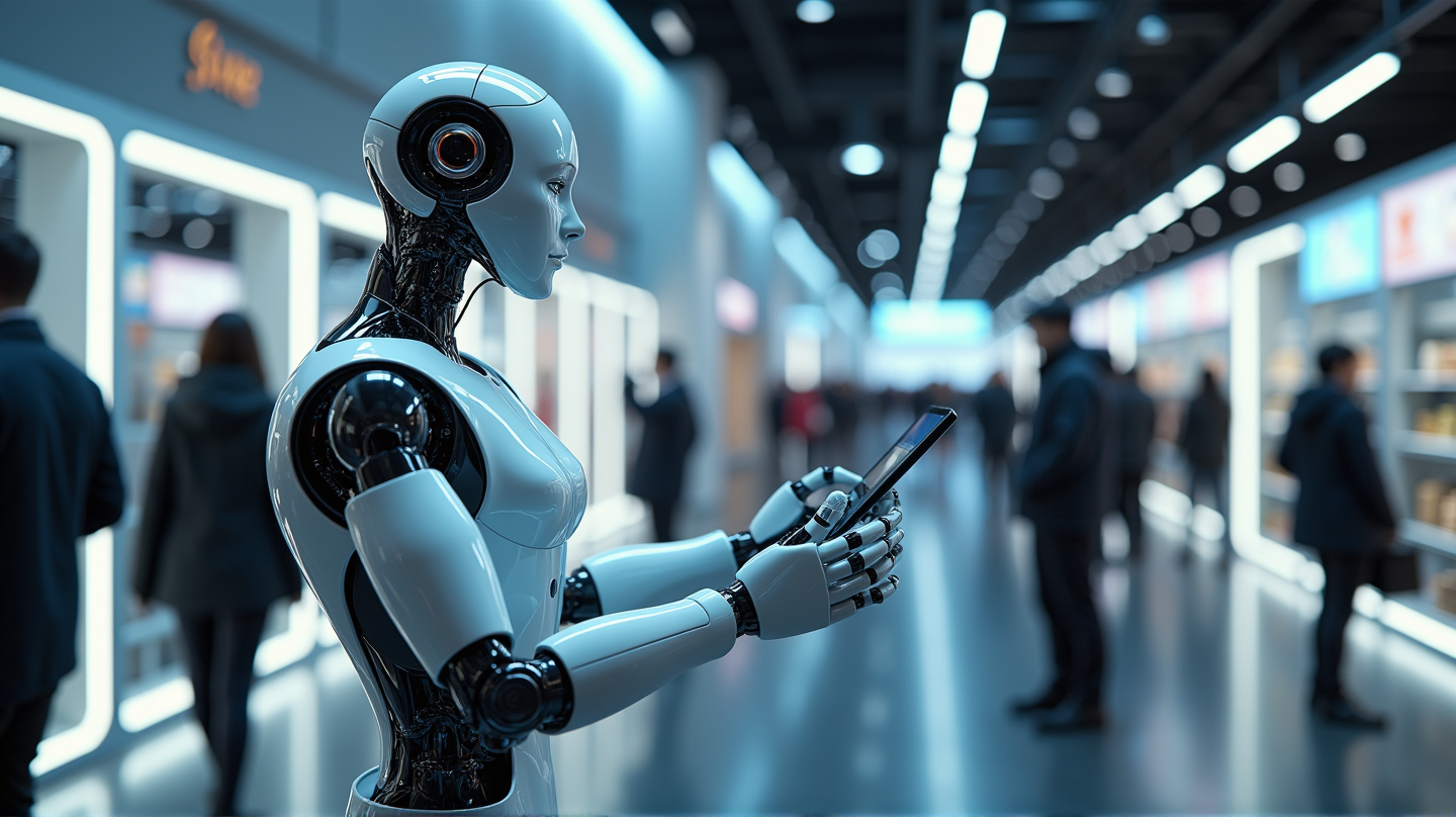 店内ロボットは人間に似ているべきか？未来のための議論