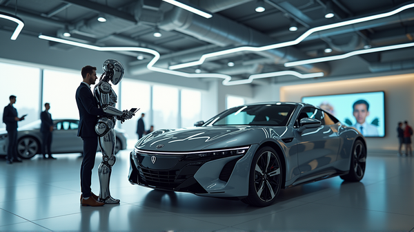 自動車小売業界におけるAIの台頭：ヒューマノイドロボットが主導的役割を果たす