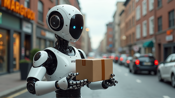 アマゾンの未来：バンから玄関まで飛び跳ねるロボット - SFの現実？