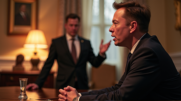 エロン・マスクがトランプの補佐官に激しい攻撃、ホワイトハウスでドラマが勃発