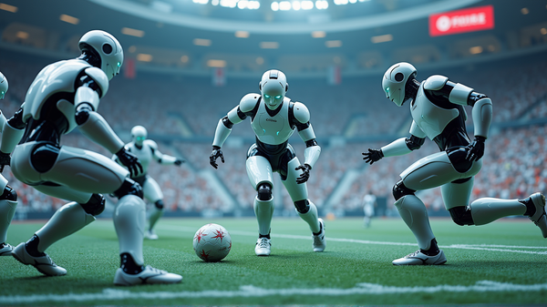 ロボットの勝利：中国の自律型3v3 AIフットボールが登場