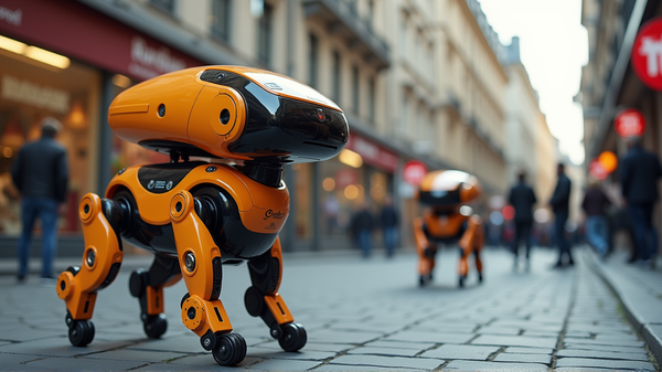未来の四足の配達員：AIロボット犬がチューリッヒの街を席巻