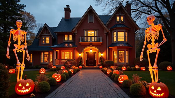 有名人の自宅がハロウィンに向けて幽霊の名作に変身！