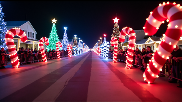 魔法に参加しよう：キャンディケーンパレードがハリウッドビーチを照らす